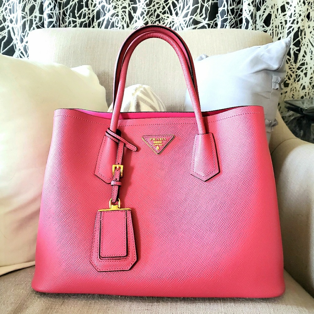 Prada Saffiano Cuir Double Bag